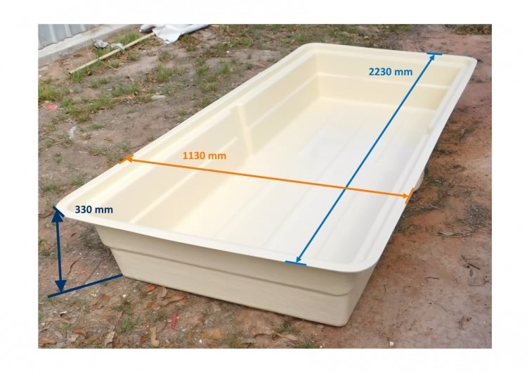 AQUAPONICS GROW BED 585 litres